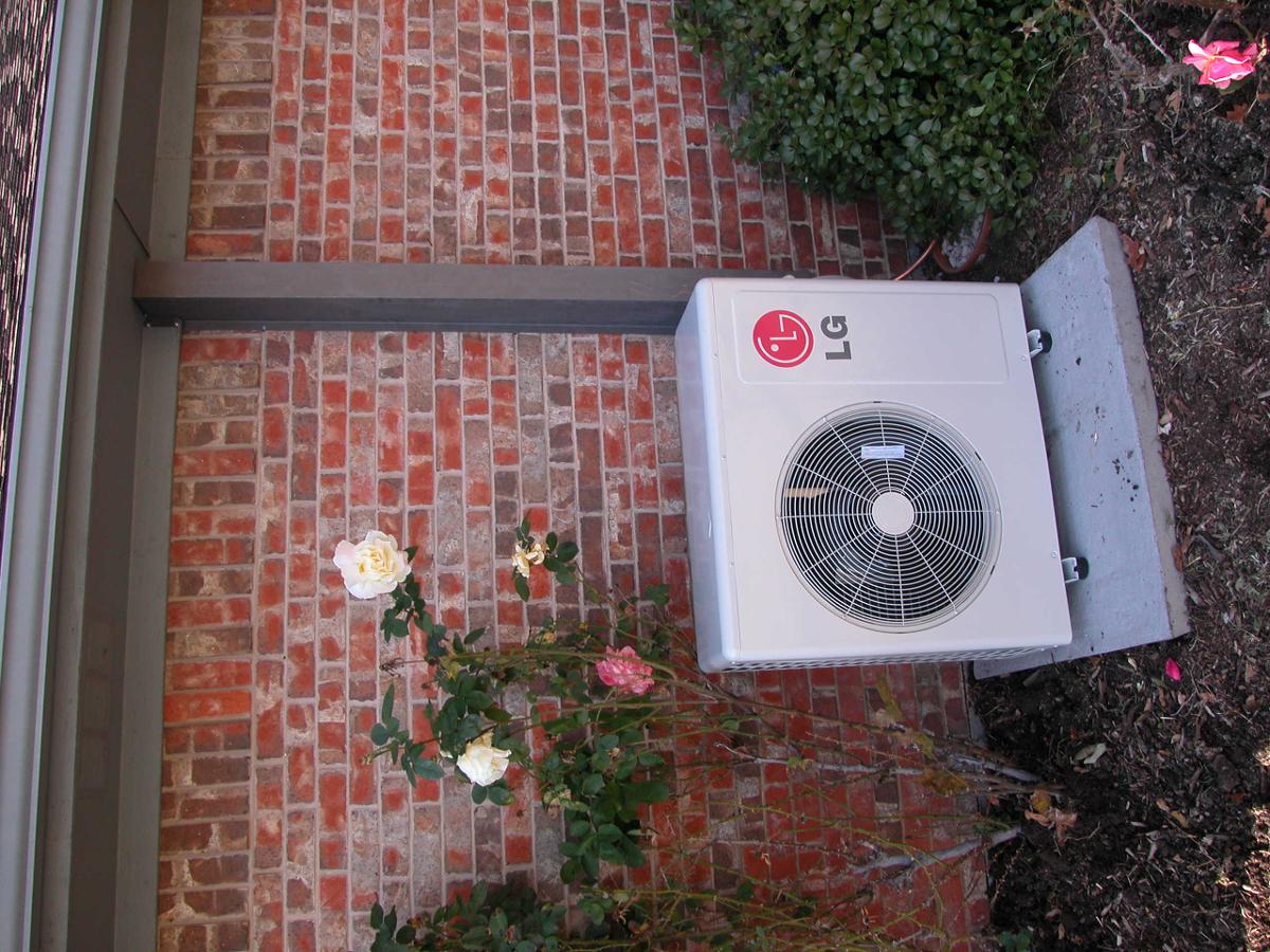 LG Ductless Mini-Split unit outdoor