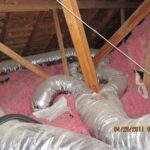 Attic insulation and air ductwork