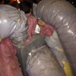 Attic insulation and air ductwork