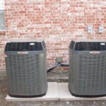 two outdoor trane HVAC units