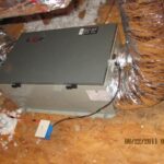 Furnace alongside ductwork, highlighting essential elements of the heating infrastructure.