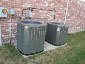 dual outdoor HVAC units