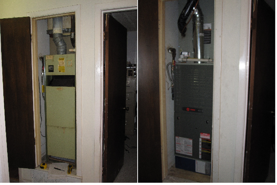 Closet HVAC units