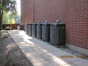 6 outdoor HVAC units at a residential building New HVAC Law 2025: What do I Need To Know?